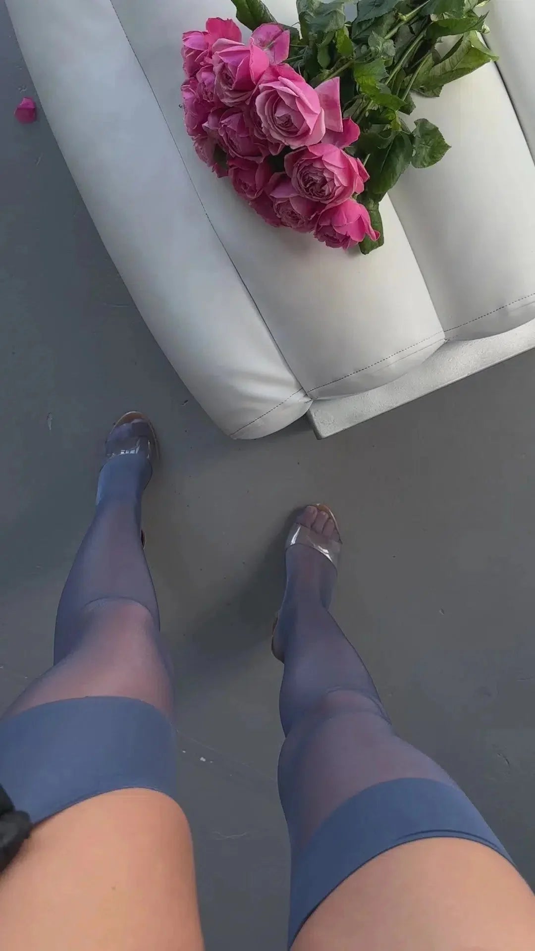 Meias Transparentes Sarah Navy