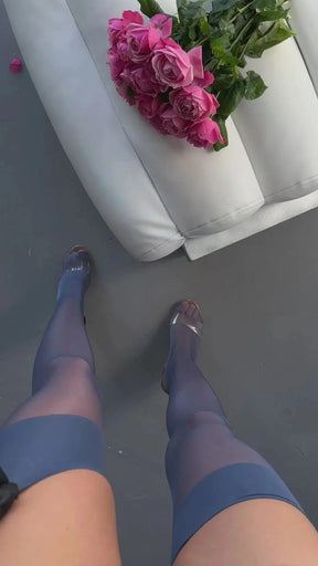 Meias Transparentes Sarah Navy